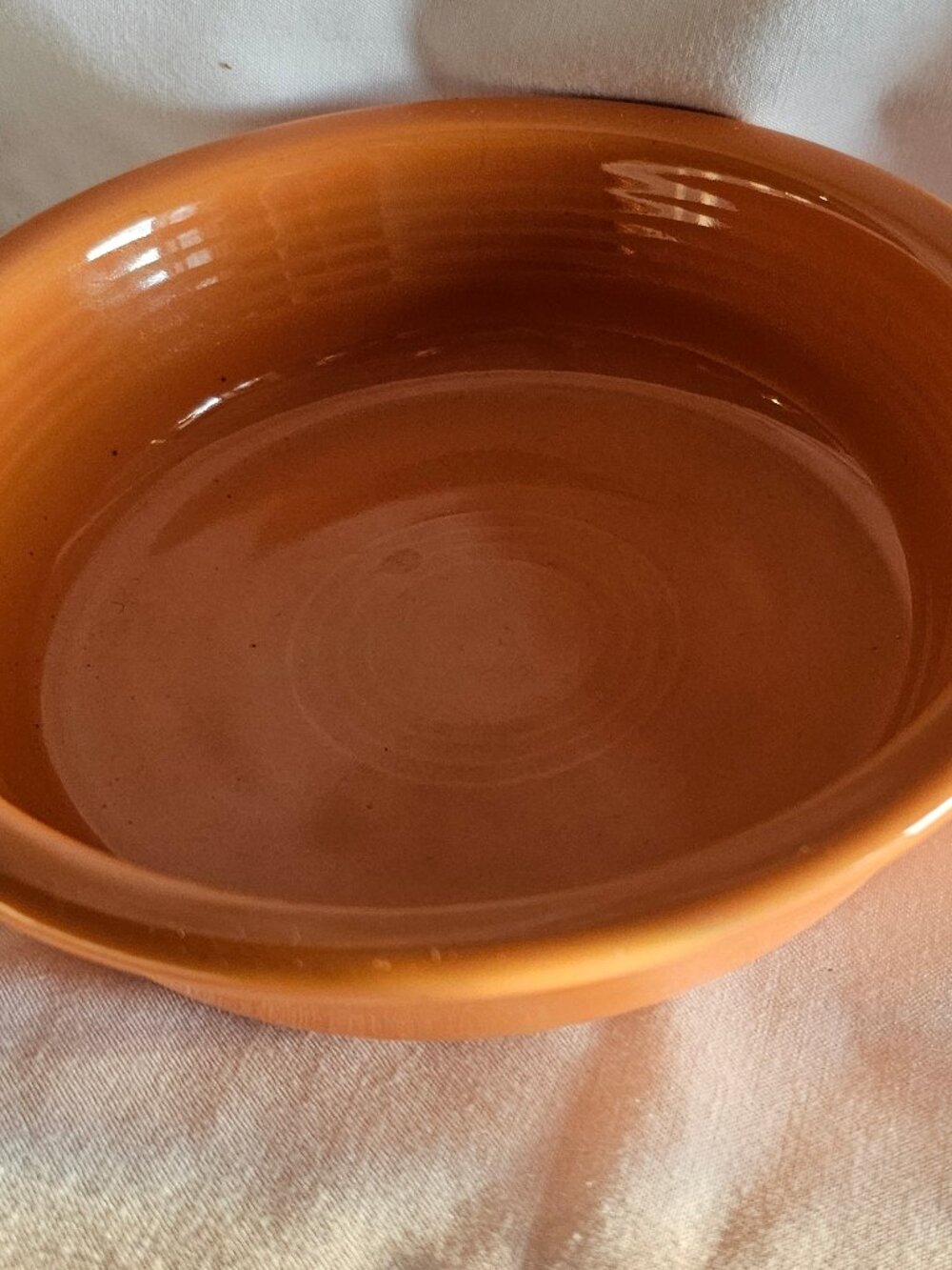 Fiesta Ware 7" Cereal Bowl Homer Laughlin - Orange